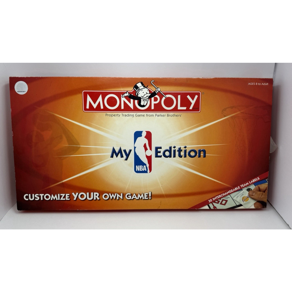 Monopoly My NBA Edition Customizable Basketball Board Game Pre-Owned
